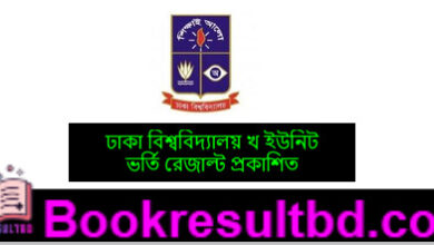 ঢাকা বিশ্ববিদ্যালয় খ ইউনিট ভর্তি রেজাল্ট
