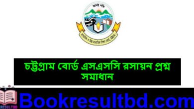 Chittagong Board SSC Chemistry Question Solution