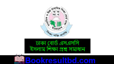 ঢাকা বোর্ড এসএসসি ইসলাম শিক্ষা প্রশ্ন সমাধান