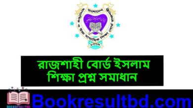 রাজশাহী বোর্ড এসএসসি ইসলাম শিক্ষা প্রশ্ন সমাধান